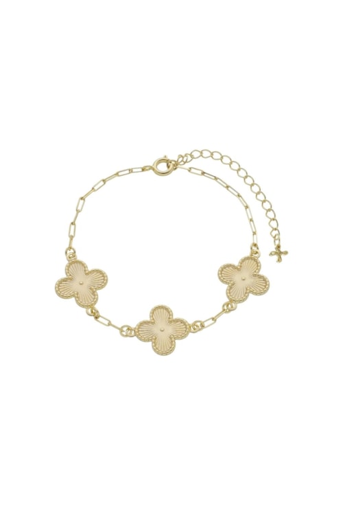 PULSEIRA DE TREVO NO OURO PM247-O PULSEIRA DE TREVO NO OURO PM247-O