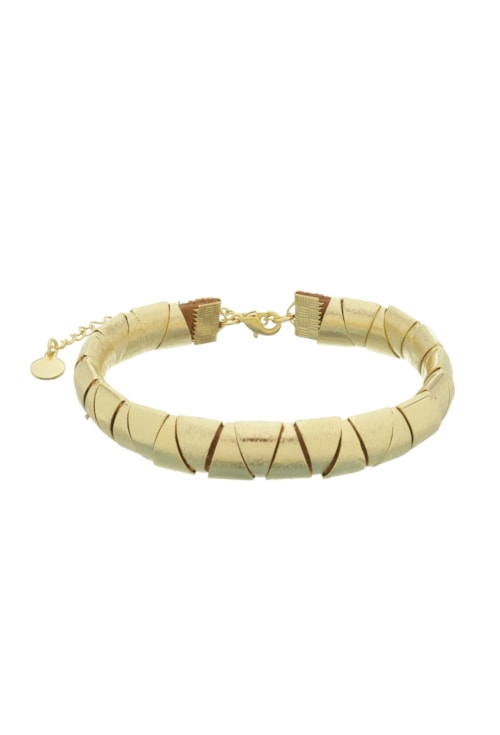 PULSEIRA DE TUBOS TRIANGULARES NO OURO PM291-O PULSEIRA DE TUBOS TRIANGULARES NO OURO PM291-O