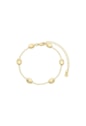 PULSEIRA DELICADA COM GOTAS LISAS NO OURO PM496-O