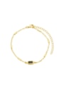 PULSEIRA DELICADA COM PEDRA ÔNIX PM483-O