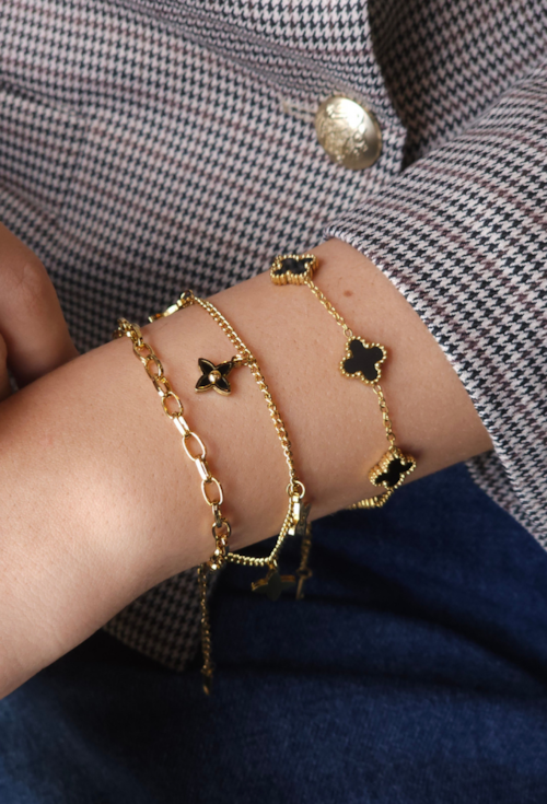 PULSEIRA DUPLA INSPIRAÇÃO AÇO INOX DOURADO PM463-O