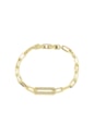 PULSEIRA ELO CRAVEJADO BANHADA A OURO PM639-O