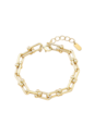 PULSEIRA ELOS COM ESFERAS BANHADA A OURO PM632-O