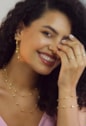 PULSEIRA ESFERAS DELICADA NO OURO PM497-O