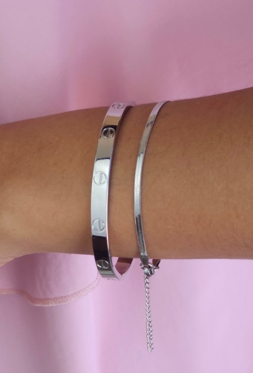 PULSEIRA FITA DE AÇO INOX PM489-A