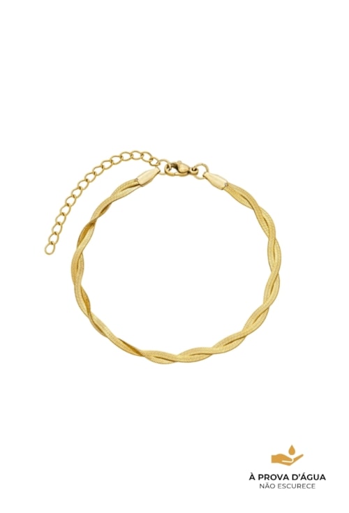 PULSEIRA FITA TRANÇADA DUPLA 3MM PM553-AD