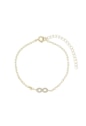 PULSEIRA INFINITO CRAVEJADO NO OURO PM189-O
