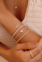 PULSEIRA INFINITO CRAVEJADO NO OURO PM189-O