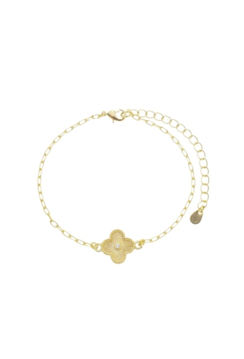 PULSEIRA INSPIRAÇÃO DE TREVO COM ZIRCÔNIA PM371-O PULSEIRA INSPIRAÇÃO DE TREVO COM ZIRCÔNIA PM371-O