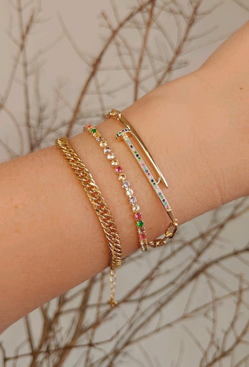 PULSEIRA INSPIRAÇÃO PREGO COLORIDO PM158-O