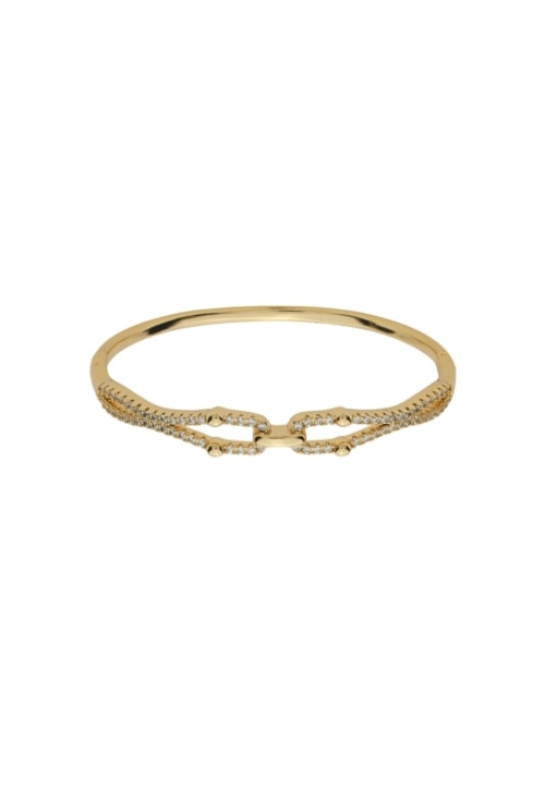 PULSEIRA INSPIRAÇÃO TRAVA CRAVEJADO NO OURO PM434-O PULSEIRA INSPIRAÇÃO TRAVA CRAVEJADO NO OURO PM434-O