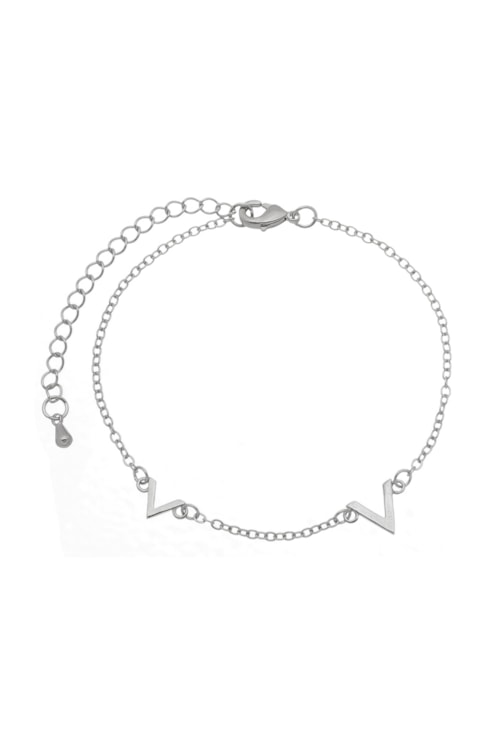 PULSEIRA INSPIRED COM PINGENTES "V" NO RÓDIO PM035-R