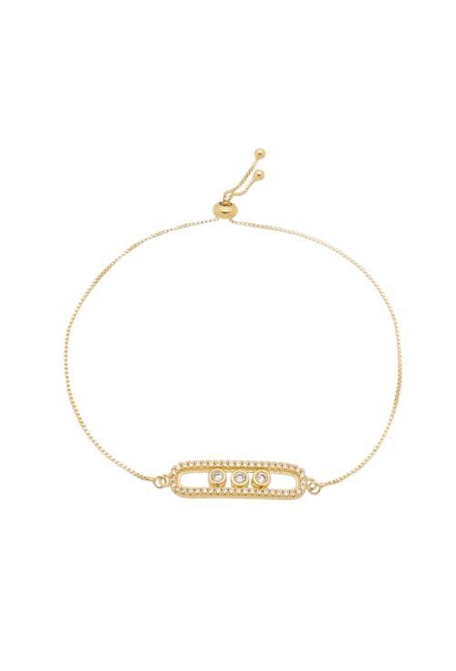 PULSEIRA INSPIRED COM ZIRCÔNIA NO OURO PM042-O