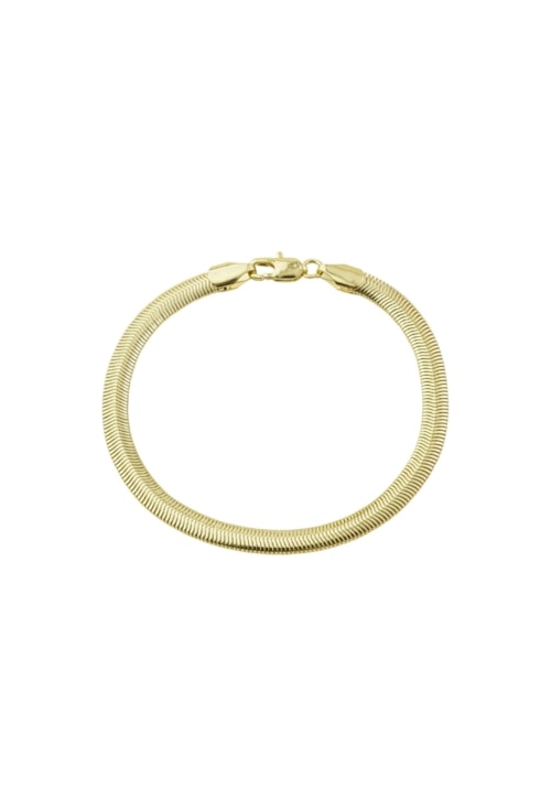 PULSEIRA MALHA 5MM BANHADA A OURO PM634-O