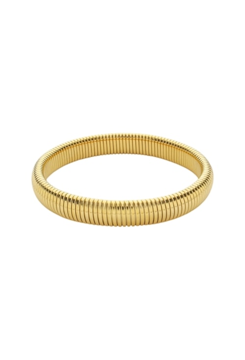 PULSEIRA MALHA ELÁSTICA AÇO INOX DOURADO PM507-AD