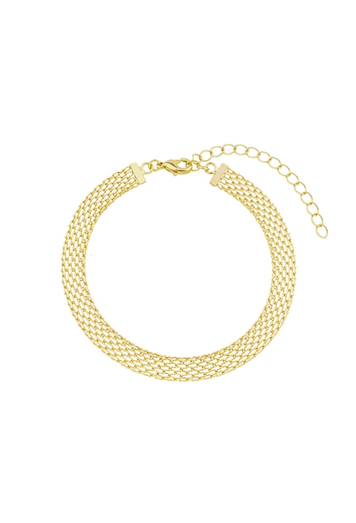 PULSEIRA MALHA FUNARO NO OURO PM212-O PULSEIRA MALHA FUNARO NO OURO PM212-O