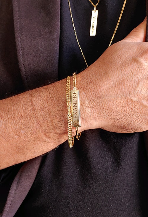 PULSEIRA MASCULINA CORRENTE GRUMET PM234-O PULSEIRA MASCULINA CORRENTE GRUMET PM234-O