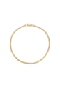 PULSEIRA MASCULINA CORRENTE TRIGO INOX DOURADO PM475-O