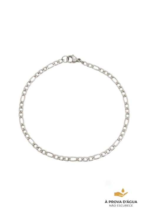 PULSEIRA MASCULINA FÍGARO DE ELOS INOX PM357-A