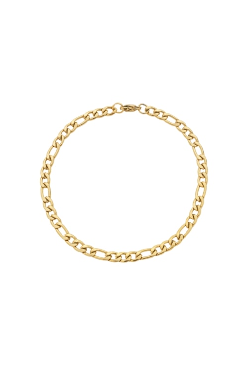 PULSEIRA MASCULINA FÍGARO INOX DOURADO PM470-O