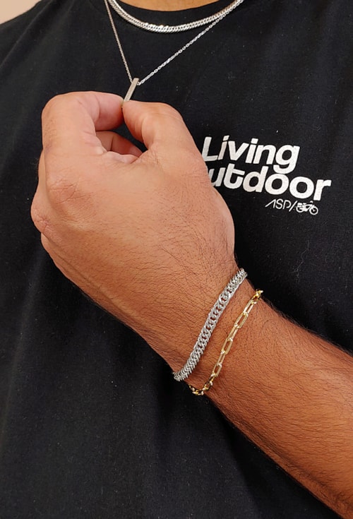 PULSEIRA MASCULINA INSPIRAÇÃO DE ELOS PM232-O PULSEIRA MASCULINA INSPIRAÇÃO DE ELOS PM232-O