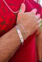 PULSEIRA MASCULINA PERSONALIZADA MÚSICA SPOTIFY EM INOX PP099-A