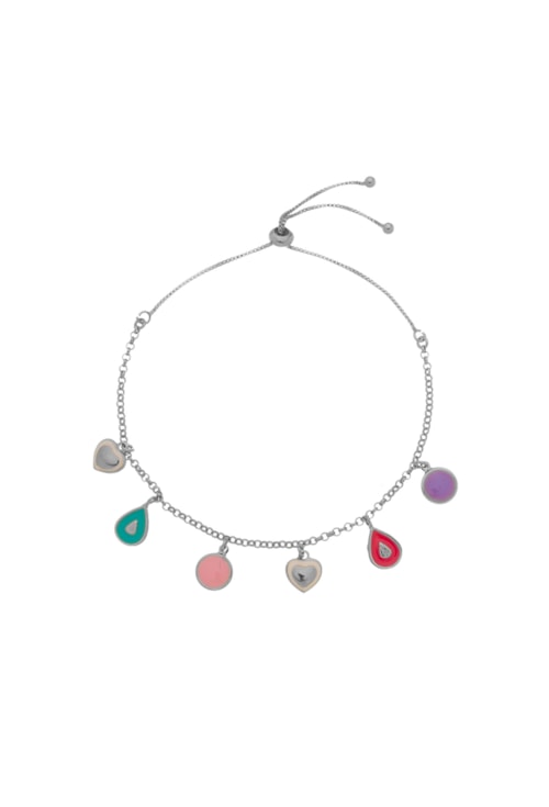 PULSEIRA MIX DE MEDALHAS RESINADAS COLORIDAS PM004-R