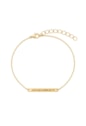 PULSEIRA PERSONALIZADA COM FRASE FIXA OURO PP115-O
