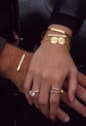 PULSEIRA PERSONALIZADA COM FRASE FIXA OURO PP115-O