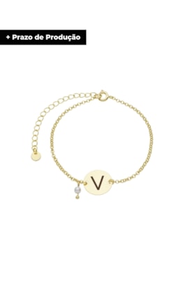 Produto PULSEIRA PERSONALIZADA COM INICIAL PP071-O
