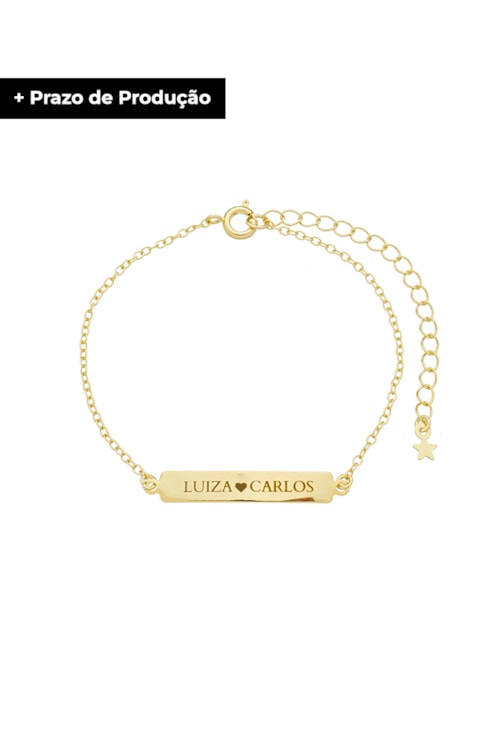PULSEIRA PERSONALIZADA DOIS NOMES NO OURO PP038-O PULSEIRA PERSONALIZADA DOIS NOMES NO OURO PP038-O
