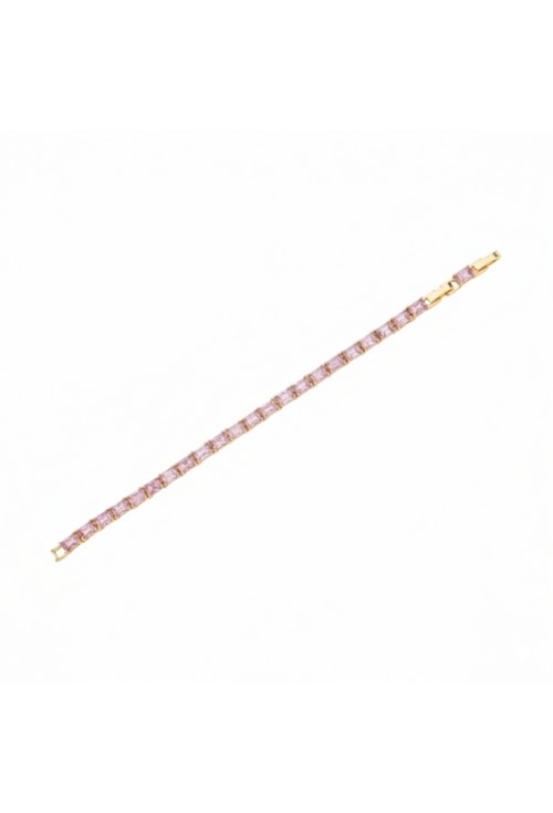 PULSEIRA RETANGULAR COM ZIRCÔNIAS KUNZITA PM517-O