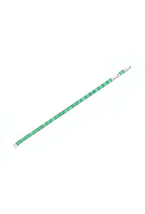 PULSEIRA RETANGULAR COM ZIRCÔNIAS TURMALINA PM517-R