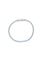 PULSEIRA RIVIERA COM PEDRAS AZUL PARAÍBA RÓDIO PM041-R