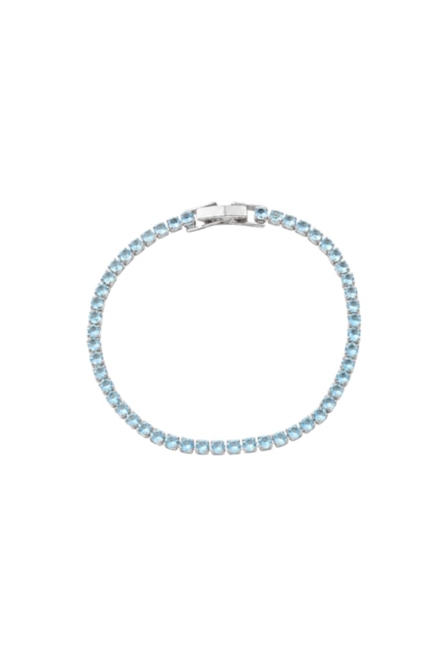 PULSEIRA RIVIERA COM PEDRAS AZUL PARAÍBA RÓDIO PM041-R