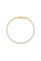 PULSEIRA RIVIERA COM ZIRCÔNIAS BANHADA A OURO PM635-O