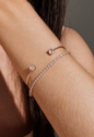 PULSEIRA RIVIERA COM ZIRCÔNIAS BANHADA A OURO PM635-O