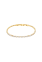 PULSEIRA RIVIERA COM ZIRCÔNIAS BANHADA A OURO PM638-O