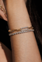 PULSEIRA RIVIERA COM ZIRCÔNIAS CRISTAL BANHADA A OURO PM160-O
