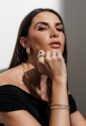 PULSEIRA RIVIERA COM ZIRCÔNIAS CRISTAL BANHADA A OURO PM160-O