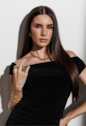 PULSEIRA RIVIERA COM ZIRCÔNIAS CRISTAL BANHADA A OURO PM633-O