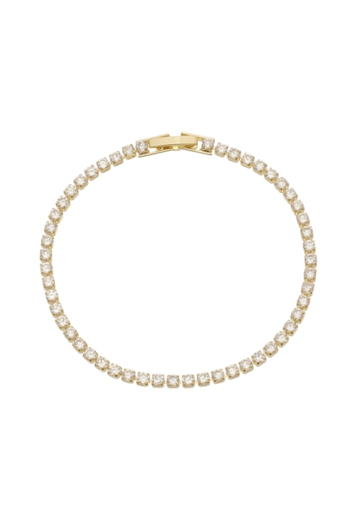 PULSEIRA RIVIERA CRISTAL NO OURO PM041-O PULSEIRA RIVIERA CRISTAL NO OURO PM041-O