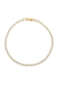 PULSEIRA RIVIERA CRISTAL NO OURO PM385-O