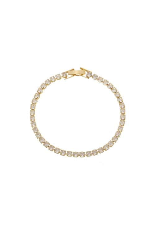 PULSEIRA RIVIERA CRISTAL NO OURO PM420-O