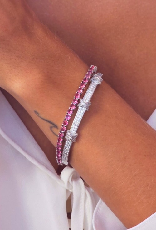 PULSEIRA RIVIERA CRISTAL RUBELITA BANHADO RÓDIO PM600-R