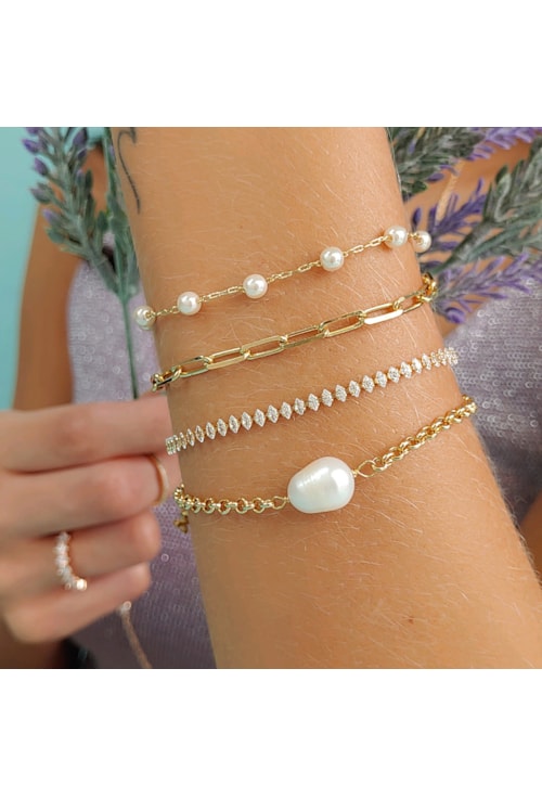 PULSEIRA RIVIERA DE NAVETE CRISTAL PM151-O PULSEIRA RIVIERA DE NAVETE CRISTAL PM151-O