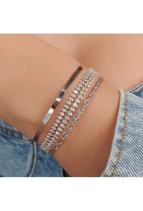 PULSEIRA RIVIERA DE NAVETE CRISTAL PM151-R