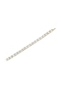 PULSEIRA RIVIERA DOURADA COM PEDRAS CRISTAL QUADRADAS PM518-O