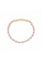 PULSEIRA RIVIERA EM GOTAS COM ZIRCÔNIAS KUNZITA PM516-O