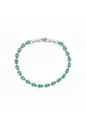 PULSEIRA RIVIERA GOTA EM RÓDIO COM PEDRAS TURMALINA PM516-R